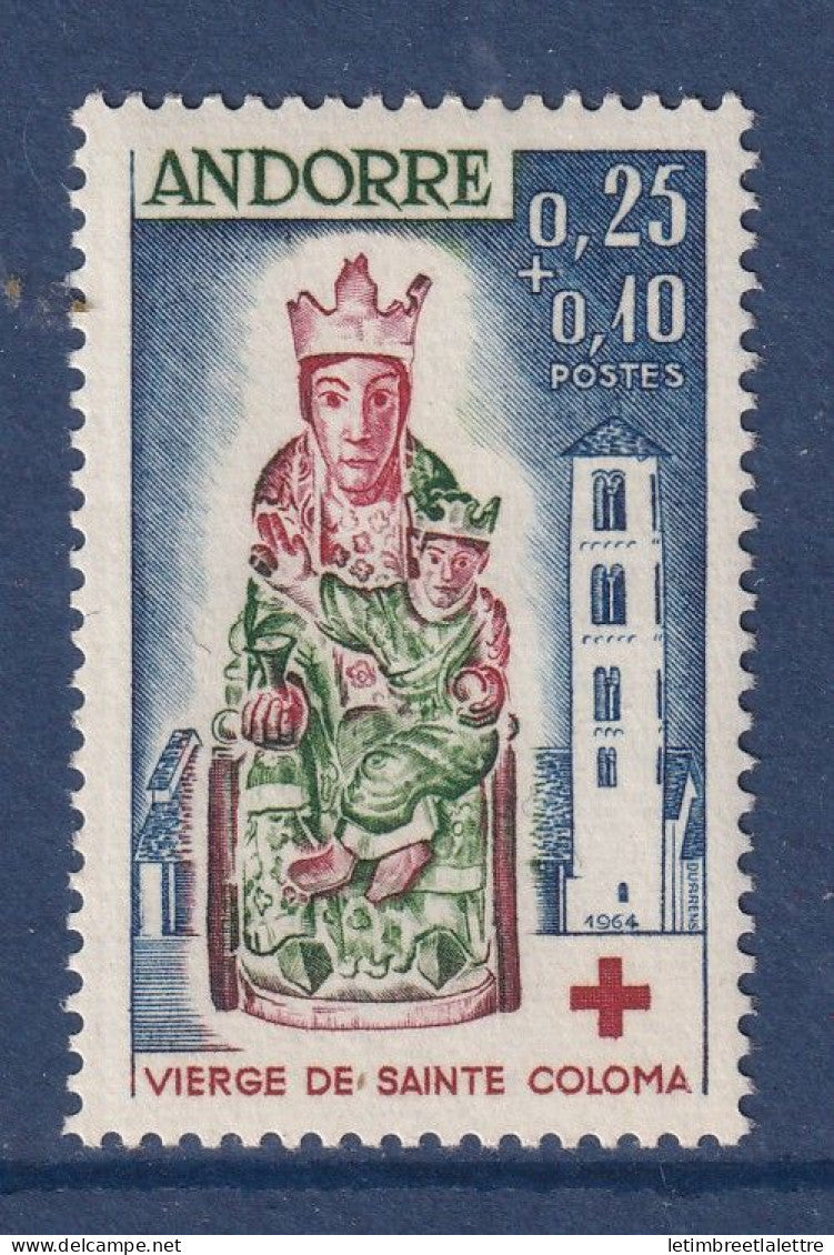 Andorre - YT n° 172 ** - Neuf sans charnière - Croix Rouge - Vierge de Sainte Coloma - 1964