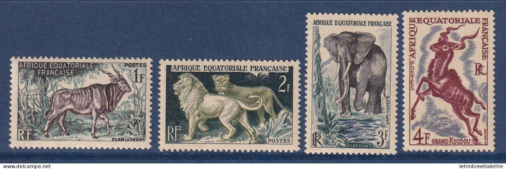 AEF - Afrique Equatoriale - YT n° 238 à 241 ** - neuf sans charnière - 1957