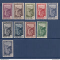 Réunion - YT n° 125 à 133 et 143 A ** - Neuf sans charnière - Cascade - 1933 à 1938