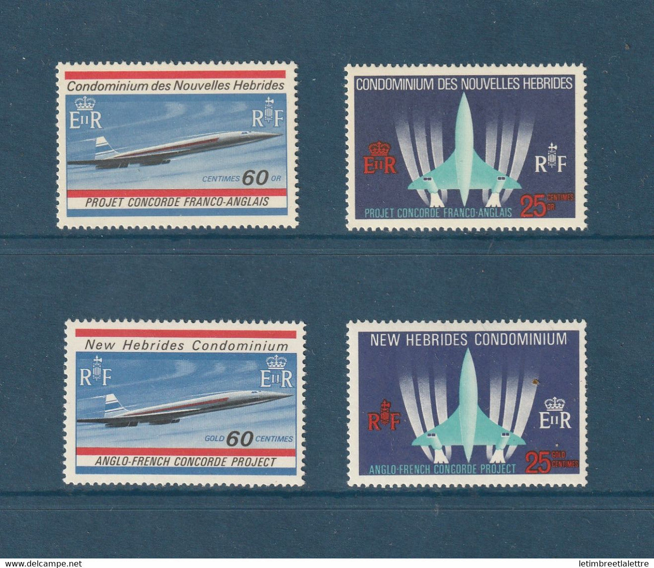 Nouvelles Hébrides - YT n° 276 à 279 ** - Neuf sans charnière - Concorde - 1968